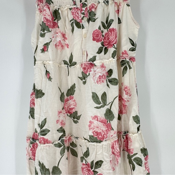 Old Navy Floral Maxi Dress - Cream and Pink - Picture 7 of 12